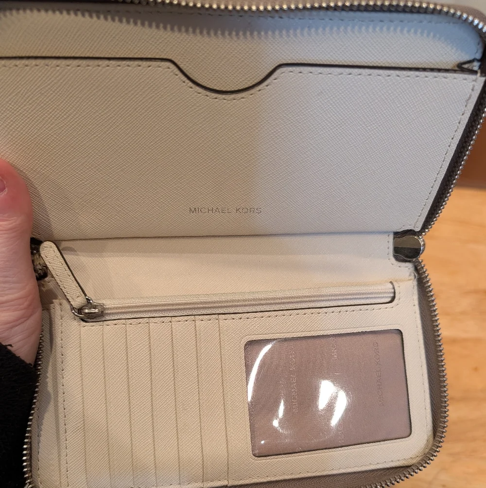 MICHAEL KORS Jet Set Python Snakeskin Leather Wallet EUC
